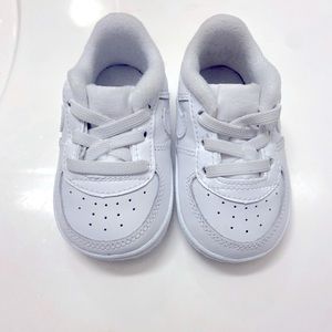 Nike Air Force ones - white infant crib bootie